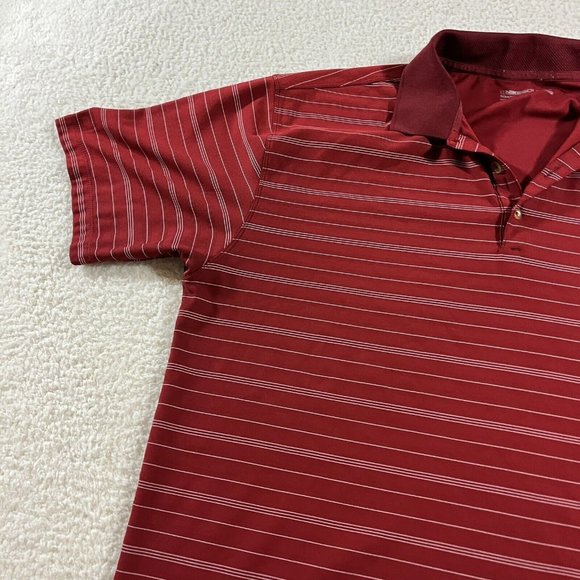 Nike Golf Polo Shirt Mens XL Red Dri Fit Lightweight Golfer Casual - Picture 3 of 9
